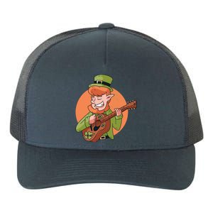 Leprechaun Guitarist Yupoong Adult 5-Panel Trucker Hat