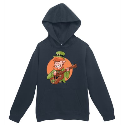 Leprechaun Guitarist Urban Pullover Hoodie