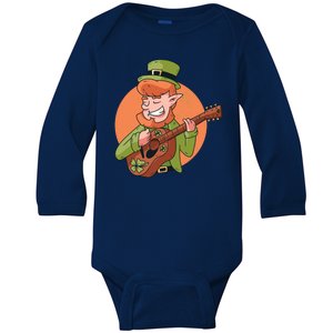 Leprechaun Guitarist Baby Long Sleeve Bodysuit