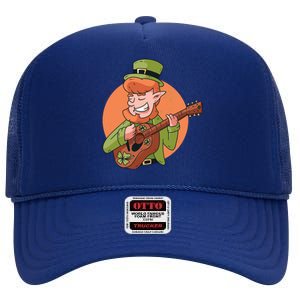 Leprechaun Guitarist High Crown Mesh Back Trucker Hat