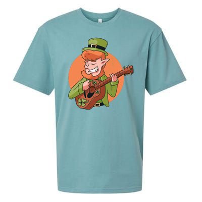 Leprechaun Guitarist Sueded Cloud Jersey T-Shirt