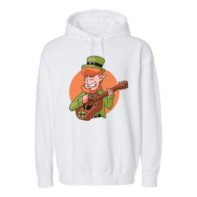 Leprechaun Guitarist Garment-Dyed Fleece Hoodie