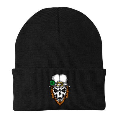 Leprechaun Irish Skull Skeleton Ginger Beard St. Patrick's Day Beanie