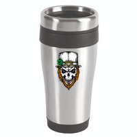 Leprechaun Irish Skull Skeleton Ginger Beard St. Patrick's Day 16oz Travel Tumbler