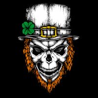 Leprechaun Irish Skull Skeleton Ginger Beard St. Patrick's Day Tank Top
