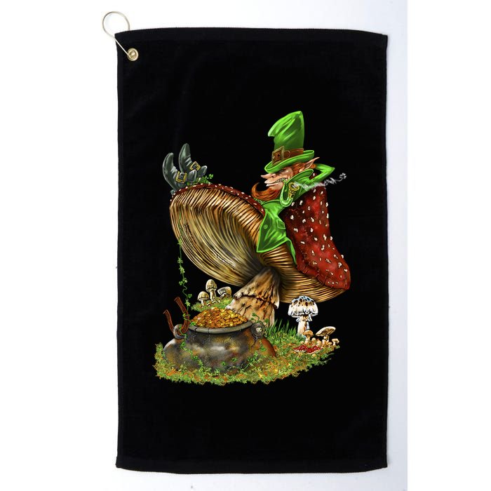 Leprechaun Mushroom Golf Towel
