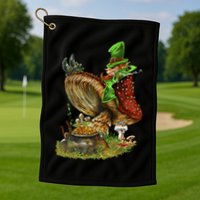 Leprechaun Mushroom Golf Towel