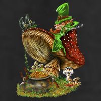 Leprechaun Mushroom Golf Towel