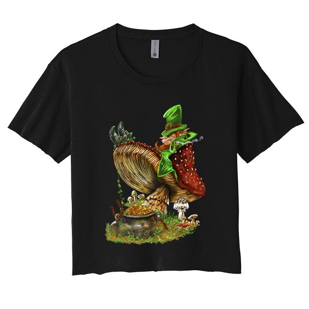 Leprechaun Mushroom Crop Top