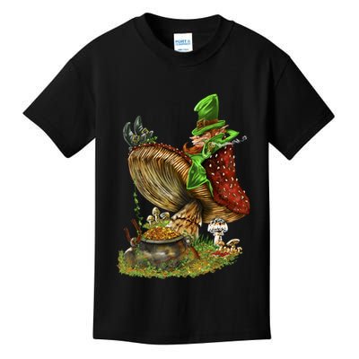 Leprechaun Mushroom Kids T-Shirt