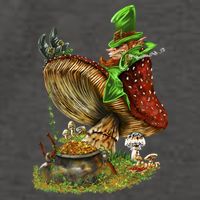 Leprechaun Mushroom Vector Backpack