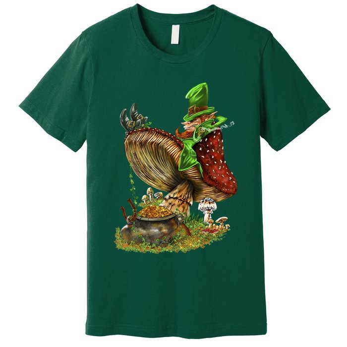 Leprechaun Mushroom Premium T-Shirt