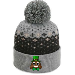 Leprechaun Poop Emoji Smiley Funny St. Patrick's Day The Baniff Cuffed Pom Beanie