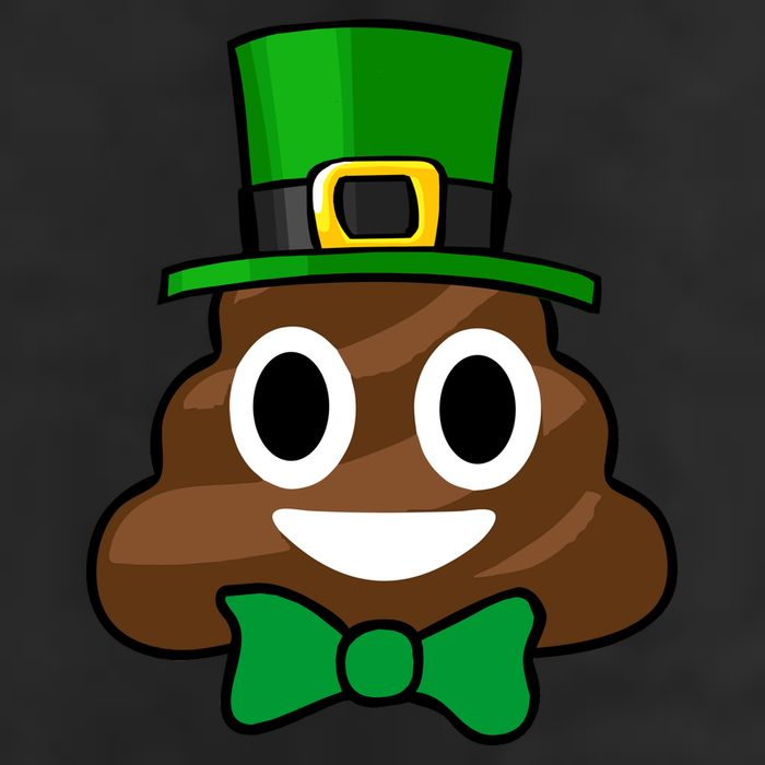 Leprechaun Poop Emoji Smiley Funny St. Patrick's Day Cool Comfort Performance Bucket Hat