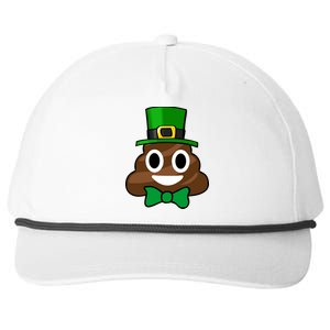 Leprechaun Poop Emoji Smiley Funny St. Patrick's Day Snapback Five-Panel Rope Hat