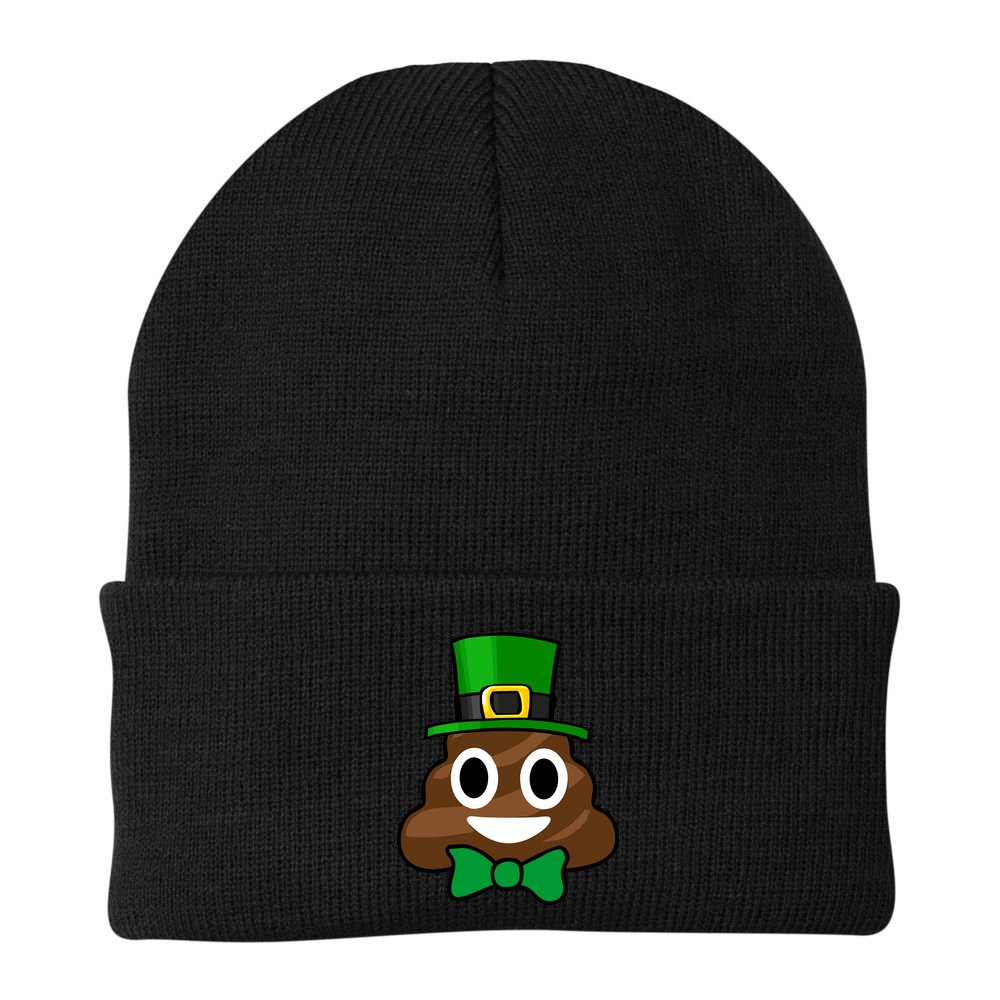 Leprechaun Poop Emoji Smiley Funny St. Patrick's Day Beanie