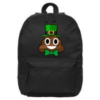 Leprechaun Poop Emoji Smiley Funny St. Patrick's Day 16 in Basic Backpack