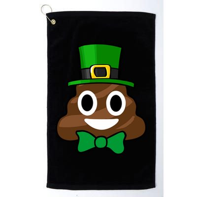 Leprechaun Poop Emoji Smiley Funny St. Patrick's Day Golf Towel
