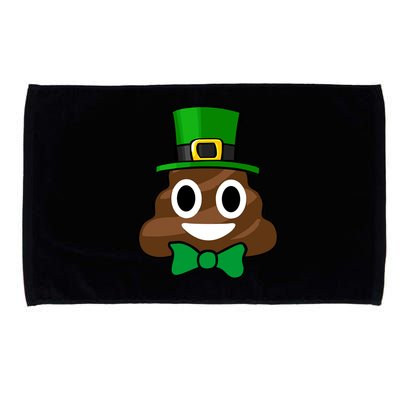 Leprechaun Poop Emoji Smiley Funny St. Patrick's Day Microfiber Hand Towel