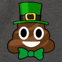 Leprechaun Poop Emoji Smiley Funny St. Patrick's Day Vector Backpack