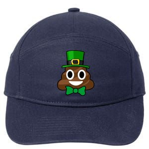 Leprechaun Poop Emoji Smiley Funny St. Patrick's Day 7-Panel Snapback Hat