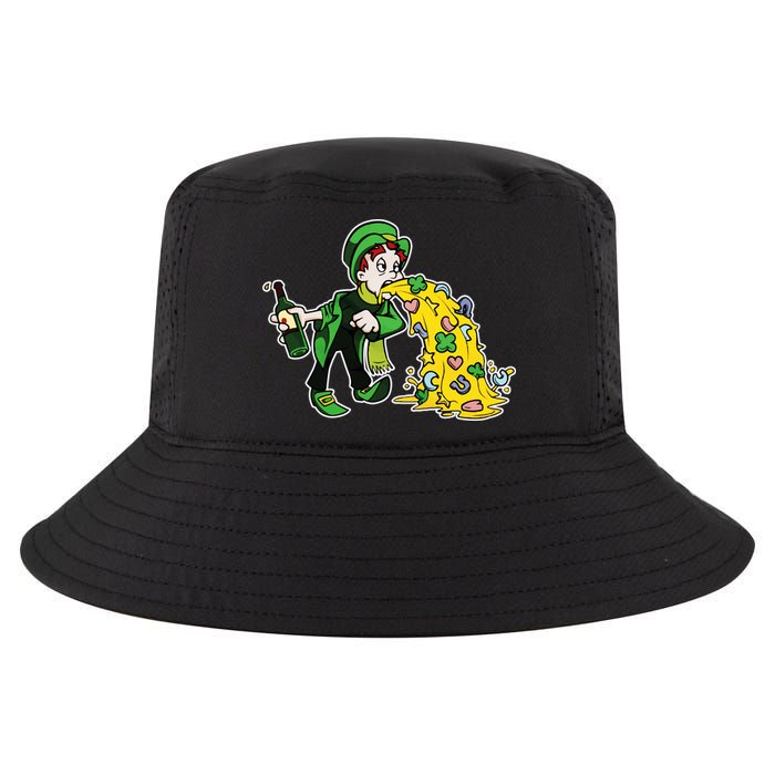Leprechaun Puking St. Patrick's Day Drinking Cool Comfort Performance Bucket Hat