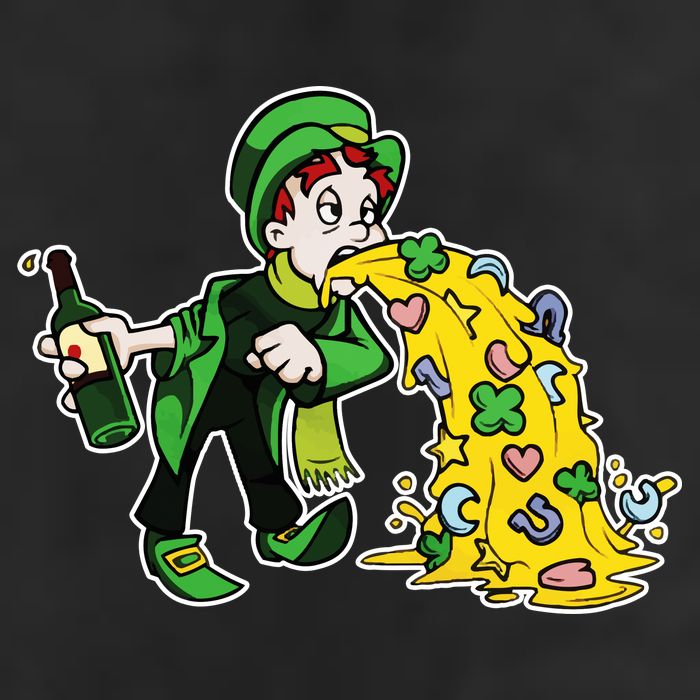 Leprechaun Puking St. Patrick's Day Drinking Cool Comfort Performance Bucket Hat