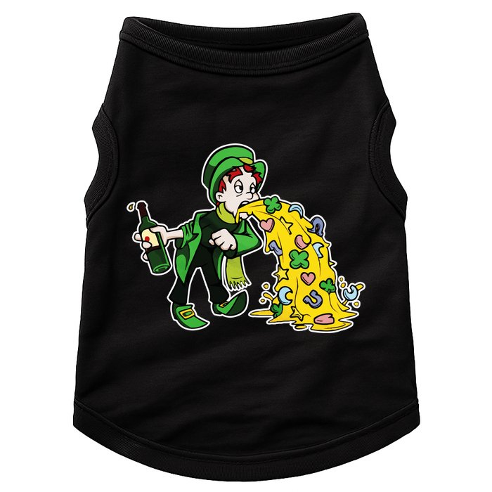 Leprechaun Puking St. Patrick's Day Drinking Doggie Tank