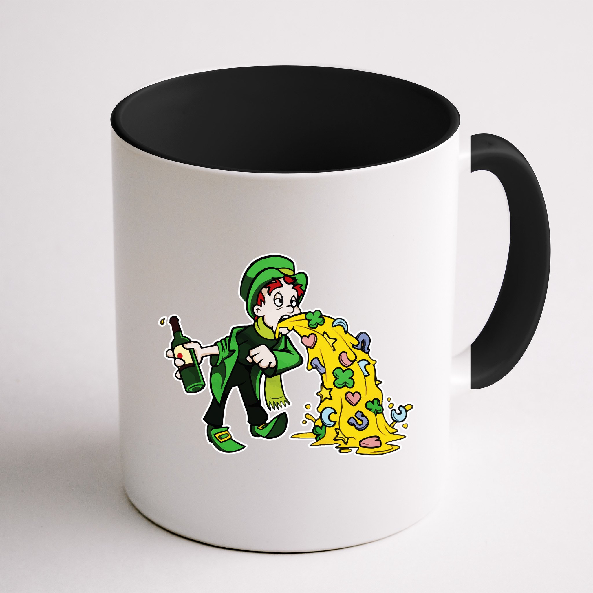 Leprechaun Puking St. Patrick's Day Drinking Mug