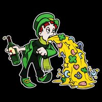 Leprechaun Puking St. Patrick's Day Drinking 16 in Basic Backpack