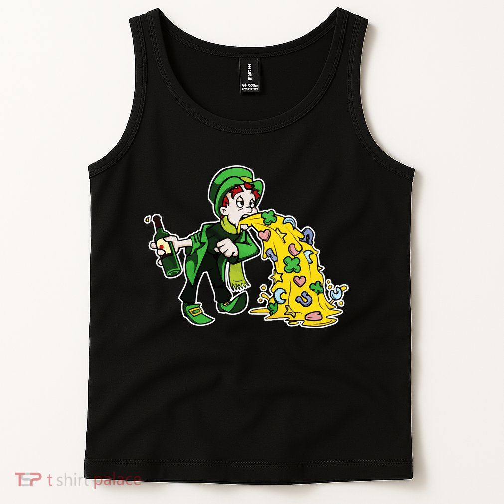 Leprechaun Puking St. Patrick's Day Drinking Tank Top