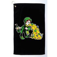 Leprechaun Puking St. Patrick's Day Drinking Golf Towel