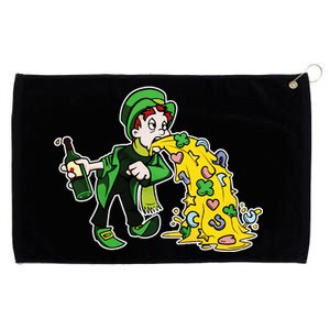 Leprechaun Puking St. Patrick's Day Drinking Grommeted Golf Towel