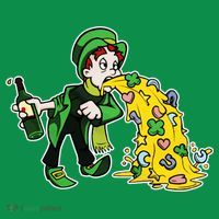 Leprechaun Puking St. Patrick's Day Drinking Sweatshirt