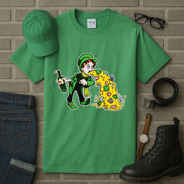 Leprechaun Puking St. Patrick's Day Drinking Tall T-Shirt