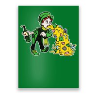 Leprechaun Puking St. Patrick's Day Drinking Poster