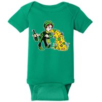 Leprechaun Puking St. Patrick's Day Drinking Baby Bodysuit
