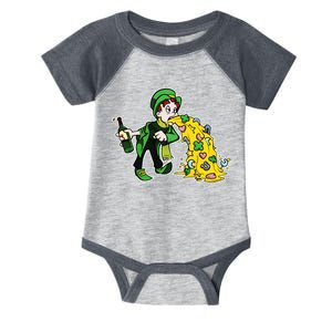 Leprechaun Puking St. Patrick's Day Drinking Infant Baby Jersey Bodysuit