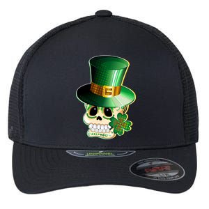 Leprechaun Sugar Irish Skull Flexfit Unipanel Trucker Cap