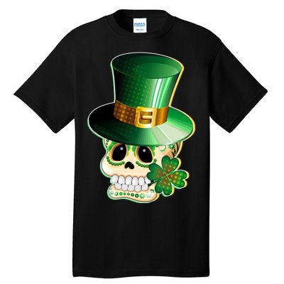 Leprechaun Sugar Irish Skull Tall T-Shirt