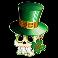 Leprechaun Sugar Irish Skull City Backpack