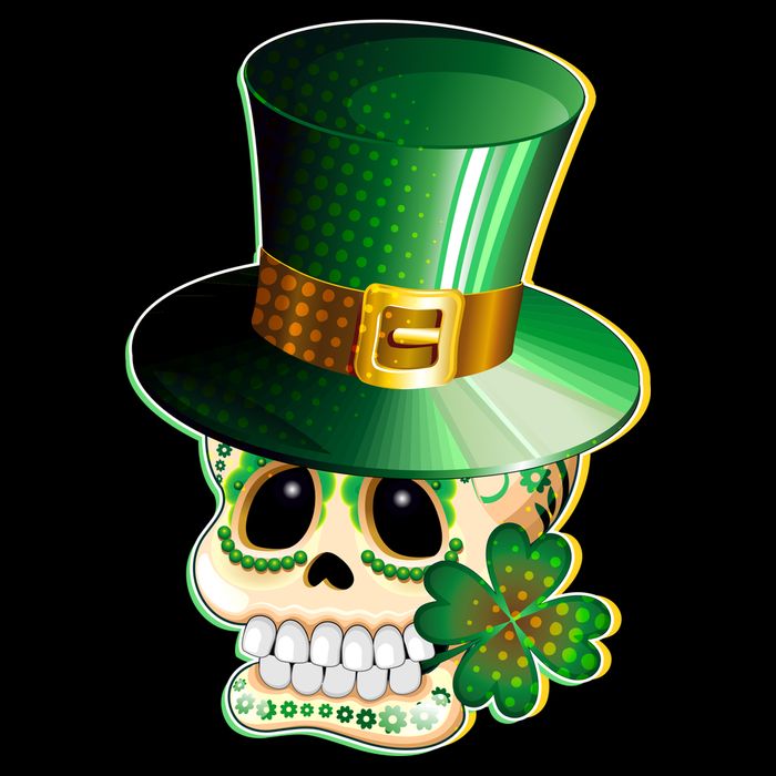 Leprechaun Sugar Irish Skull City Backpack