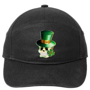 Leprechaun Sugar Irish Skull 7-Panel Snapback Hat