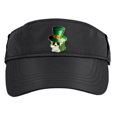 Leprechaun Sugar Irish Skull Adult Drive Performance Visor