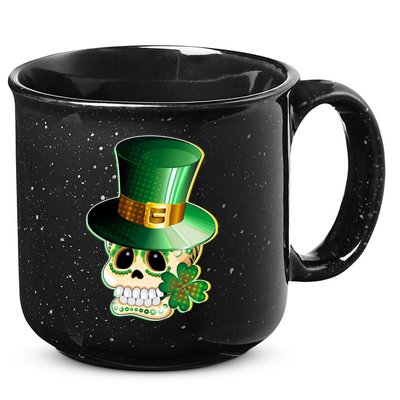 Leprechaun Sugar Irish Skull 15oz Campfire Ceramic Mug