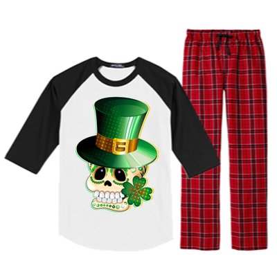 Leprechaun Sugar Irish Skull Raglan Sleeve Pajama Set