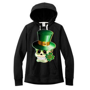 Leprechaun Sugar Irish Skull Women's Fleece Hoodie