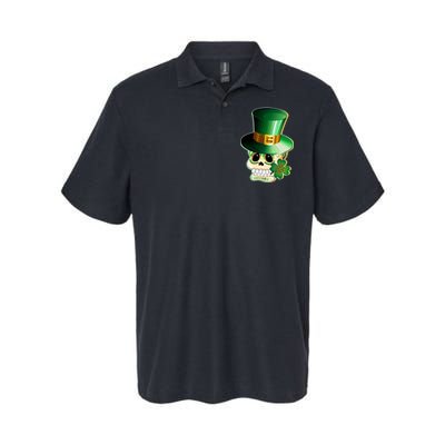 Leprechaun Sugar Irish Skull Softstyle Adult Sport Polo