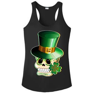 Leprechaun Sugar Irish Skull Ladies PosiCharge Competitor Racerback Tank