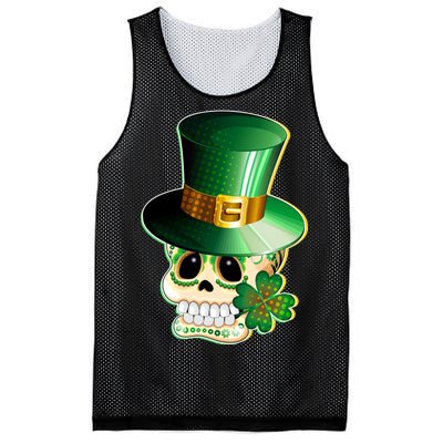 Leprechaun Sugar Irish Skull Mesh Reversible Basketball Jersey Tank